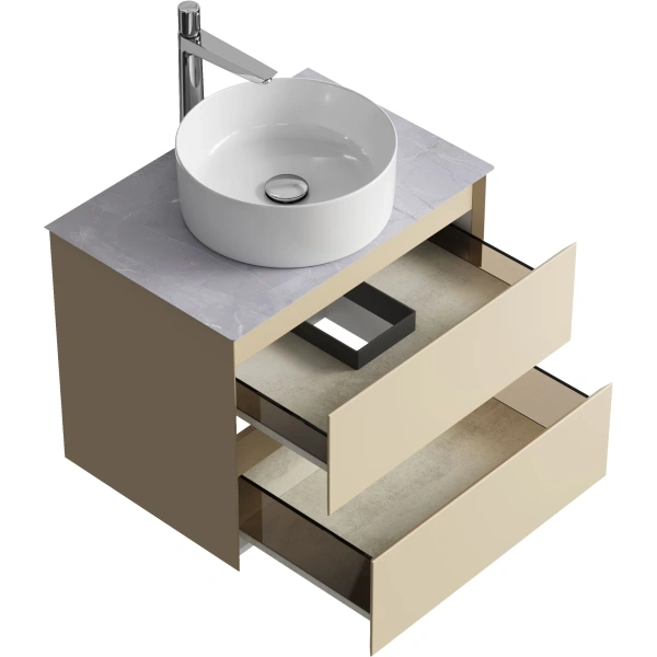 Тумба без раковины 64 см Aqwella Geometria GE01652MD морская дюна матовый