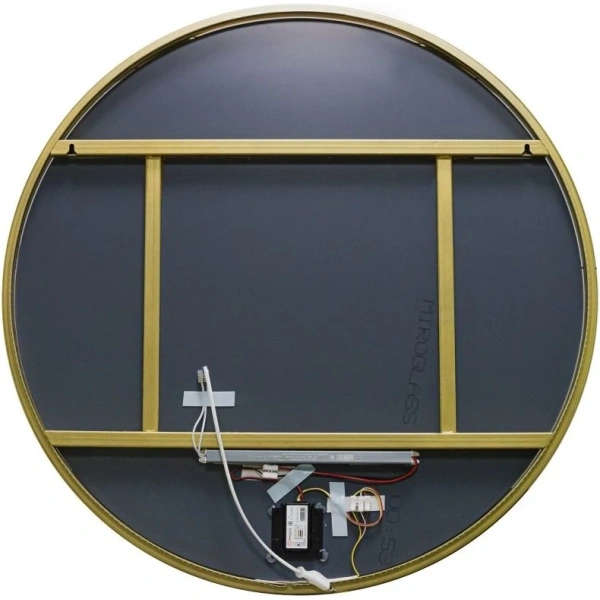 Зеркало с подсветкой Art&Max Asti AM-Ast-800-DS-FNC-Gold