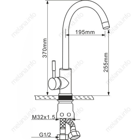 Кухонные мойки:(60х45х22) MELANA ProfLine D6045H+4, сатин