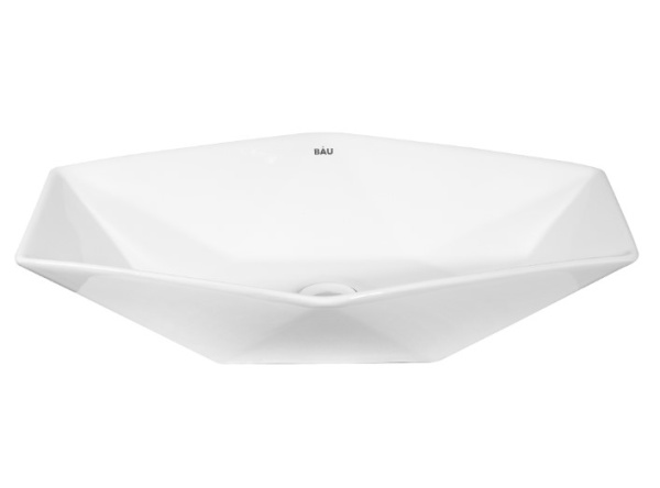 Раковина RUNO  мебельная Poligono 64*40" (многоугол.) (00-00001446)