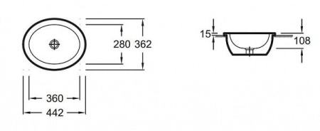 Раковина Jacob Delafon Vox EYJ002-00