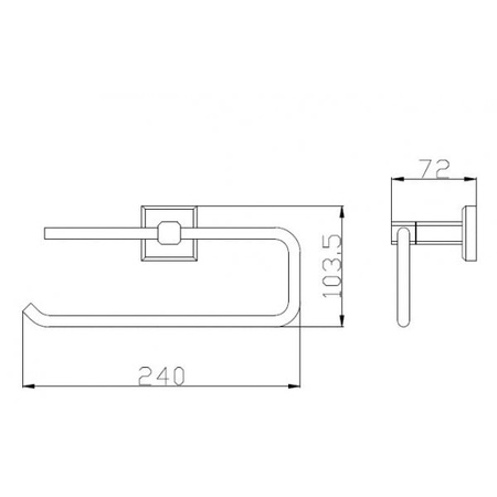 Полотенцедержатель BENNBERG CHROME BA-16S
