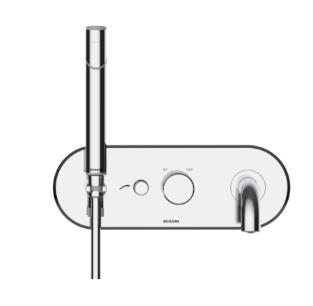 Скрытая часть смесителя для ванны из стены Bossini Ply Z00923000