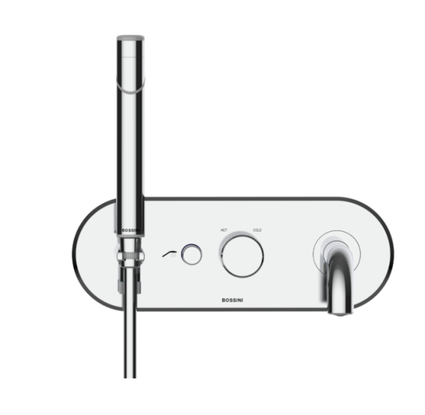 Скрытая часть смесителя для ванны из стены Bossini Ply Z00923000