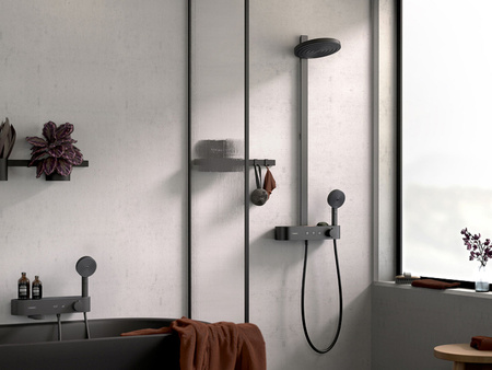 Душевая лейка Hansgrohe Pulsify 105 1jet 24120670, черный матовый