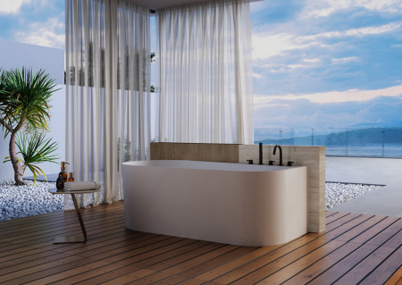 Акриловая ванна (170х78) ABBER AB9496-1.7 R без гидромассажа, белый