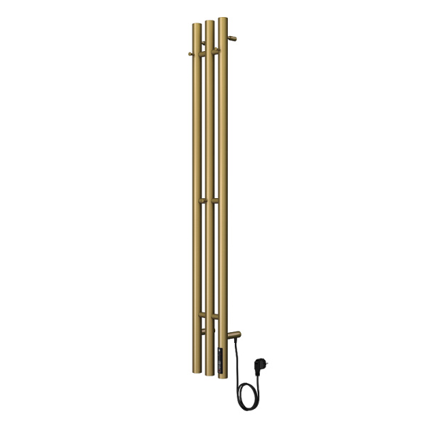 Электрический полотенцесушитель (120х15) Terminus TRES 4670078575418 золото