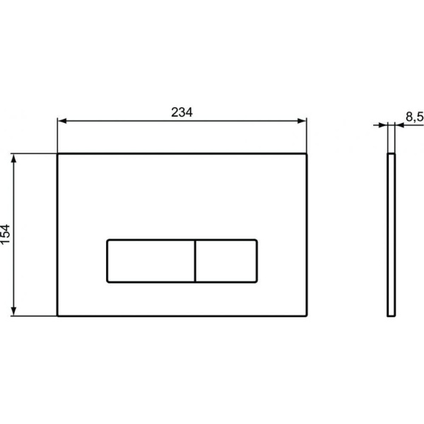 Клавиша смыва Ideal Standard Oleas M2 SmartFlush R0122JG