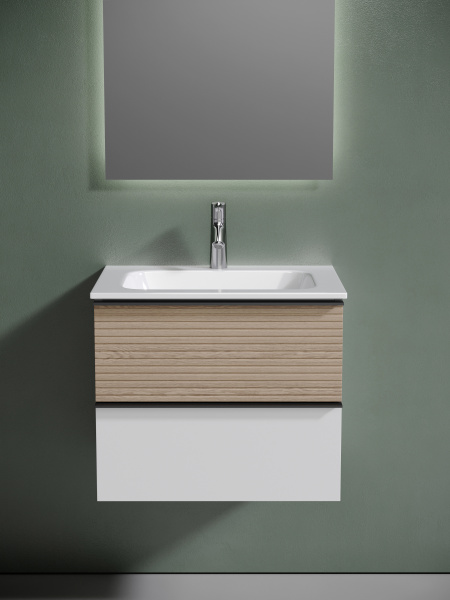 Тумба под раковину Sancos  Delta DL60W дуб светлый