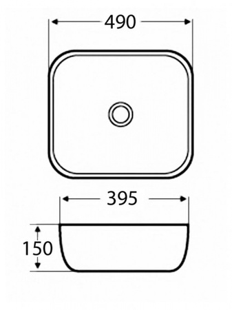 Раковина накладная BelBagno BB2143