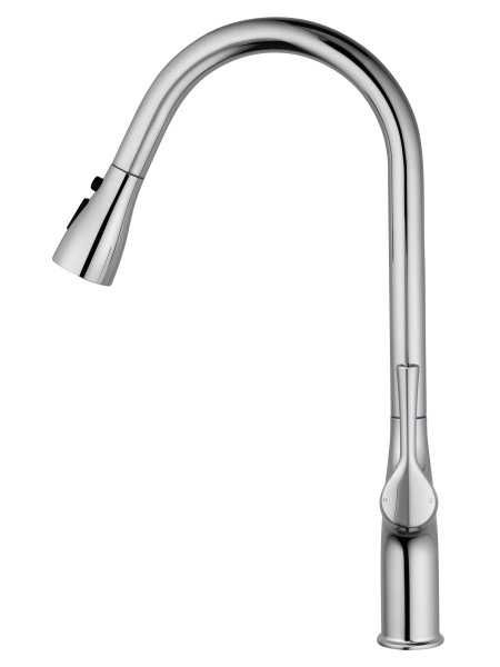 Смеситель для кухни с выдвижным изливом WONZON & WOGHAND, хром WW-AE54123-CR