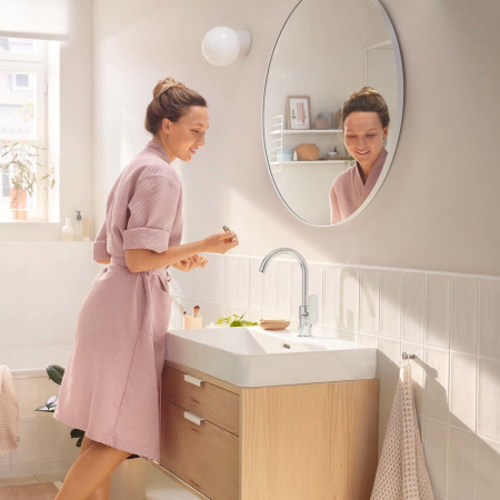 Смеситель для раковины с донным клапаном Hansgrohe Rebris S 72536000 хром 
