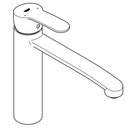 Смеситель однорычажный для кухни Grohe Eurostyle Cosmopolitan 31159 002 (31159002) хром