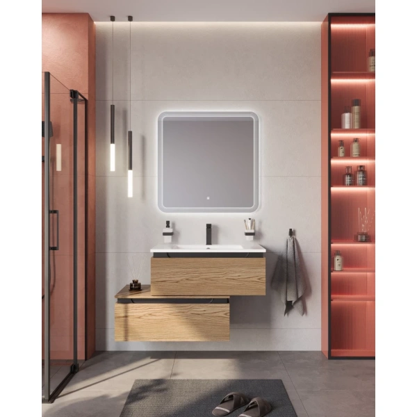 Тумба под раковину Cezares SLIDER-800-1C-PI-RT-P