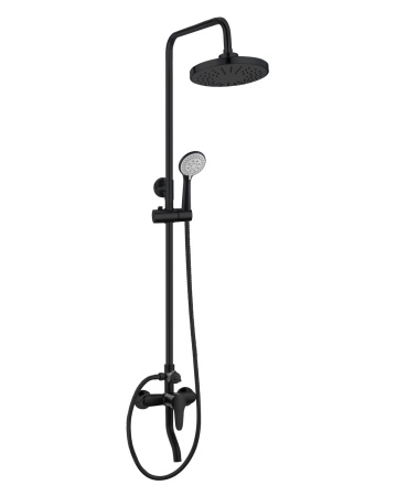 Душевая система с смесителем для ванны/душа OneLife P01-911b  черный
