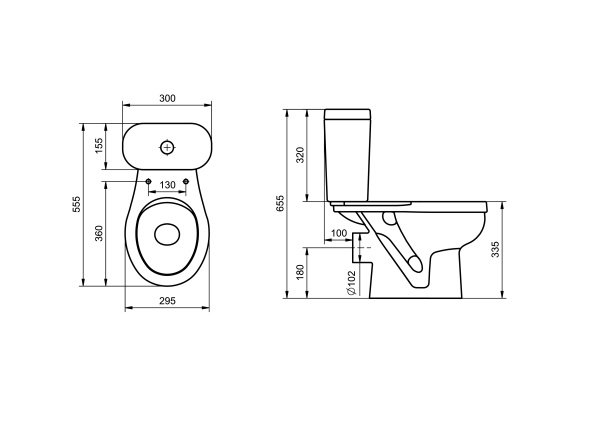Унитаз напольный  Santek Каспер  1WH501741