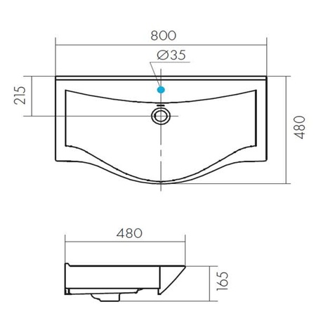 Раковина Акватон Santek Беверли 80 1WH302422
