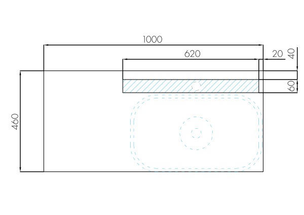 Тумба под раковину Aquaton Мишель 100 1A2569K4MIX30
