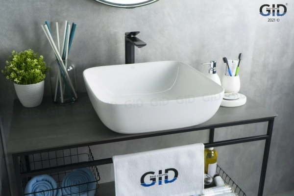 Раковина накладная (46х46) Gid N9439