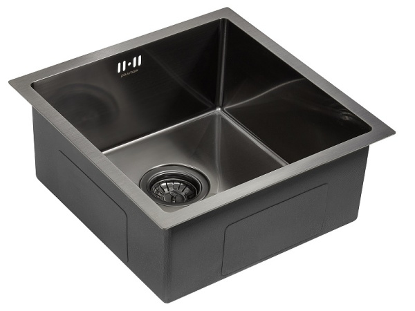 Кухонная мойка Paulmark   Gerberg PM214444-GM вороненая сталь