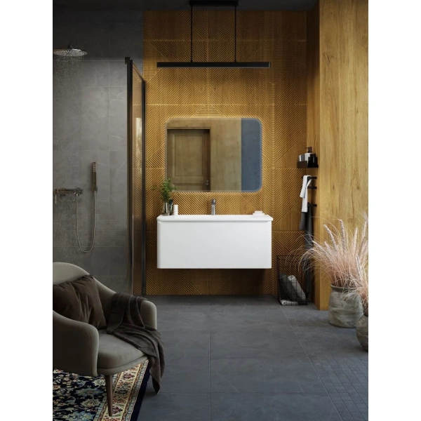 Тумба без раковины Art&Max Sanremo AM-Sanremo-1000-1C-SO-BL белый глянец