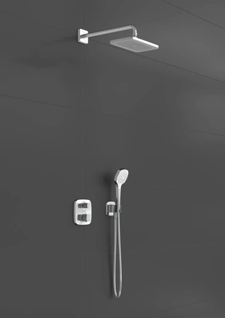 Душевой комплект с термостатом Hansgrohe Croma E 280 1jet Ecostat E 27953000 хром