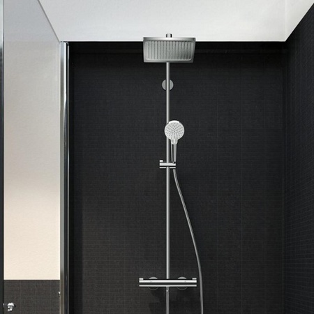 Душевая система с термостатом Hansgrohe Crometta Е 240 1jet Showerpipet EcoSmart 27281000 хром