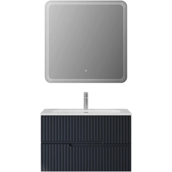 Тумба под раковину Cezares DUET-N-800-2C-SO-GR-P Grafito