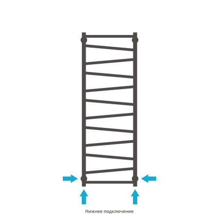 Полотенцесушитель Водяной Сунержа Сирокко (120х40) Матовое Золото 032-0253-1240