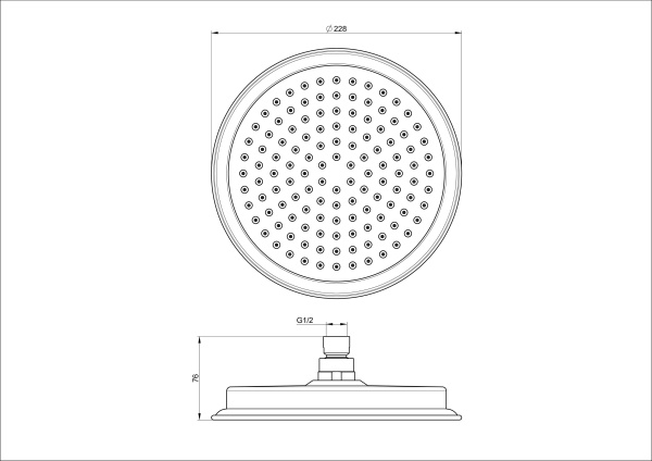 Верхний душ WONZON & WOGHAND, хром WW-88DP05-CR Верхний душ WONZON & WOGHAND, хром WW-88DP05-CR