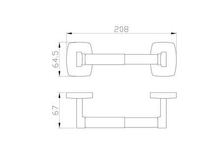 Держатель для туалетной бумаги без крышки WONZON & WOGHAND PORTO, хром WW-1611
