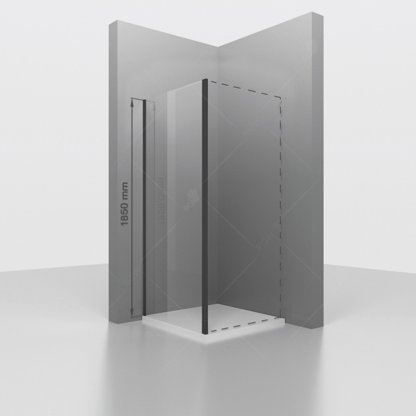 Боковая стенка 90 см  RGW Z-050-1B 352205109-14 прозрачное