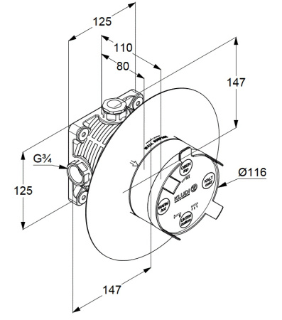 Душевой комплект Kludi Nova Fonte 208313915