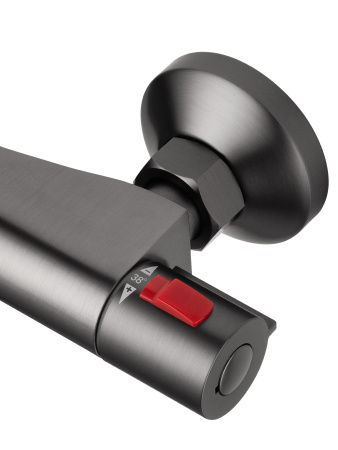 Смеситель для душа с термостатом WONZON & WOGHAND INN 5, темный графит WW-B2005-A-BGG