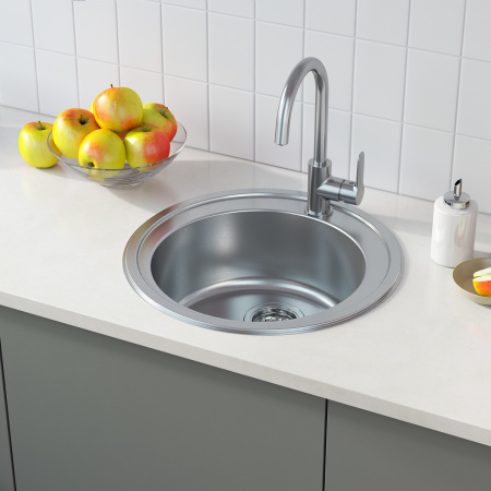 Мойка кухонная из нержавеющей стали IDDIS Suno (SUN50S0i77)