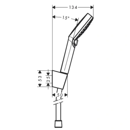 Душевой набор Hansgrohe Crometta Vario EcoSmart 26693400 белый/хром