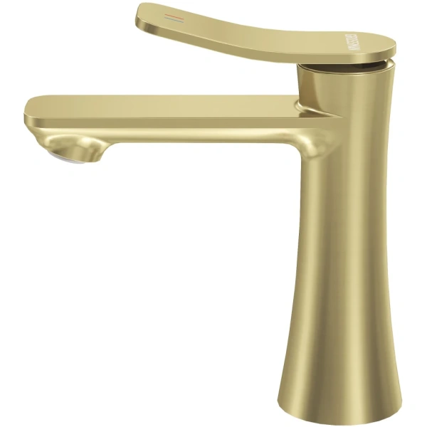 Смеситель для раковины Grossman Advans 510.K35.09.320 золото сатиновый Смеситель для раковины Grossman Advans 510.K35.09.320 золото сатиновый