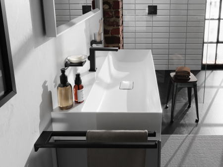Держатель для полотенец двойной Hansgrohe AddStoris 41770670 черный матовый