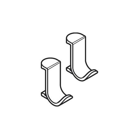 Крючок Hansgrohe WallStoris 27914670 черный матовый