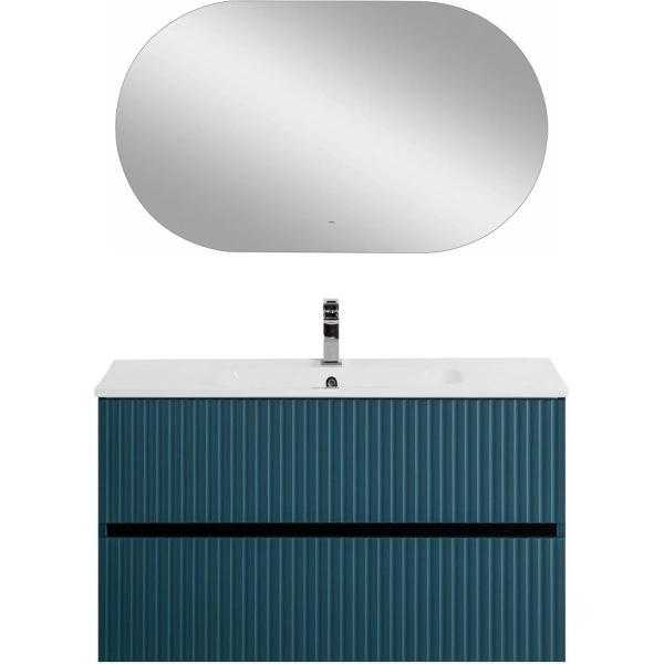 База под раковину Art&Max Torino AM-TORINO-1000-2C-SO-AQ-P Аквамарин