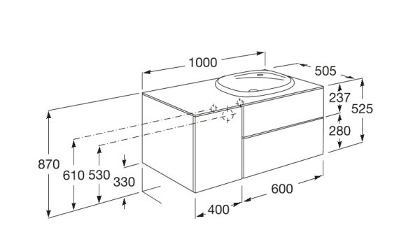 Тумба под раковину Roca Beyond 851409402