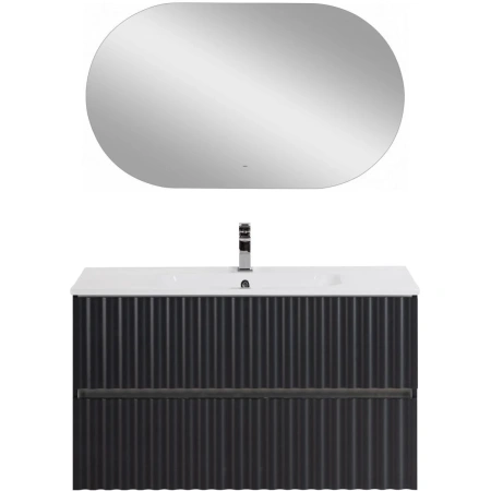 База под раковину Art&Max Еlegant AM-ELEGANT-1000-2C-SO-GM-LED Серый матовый