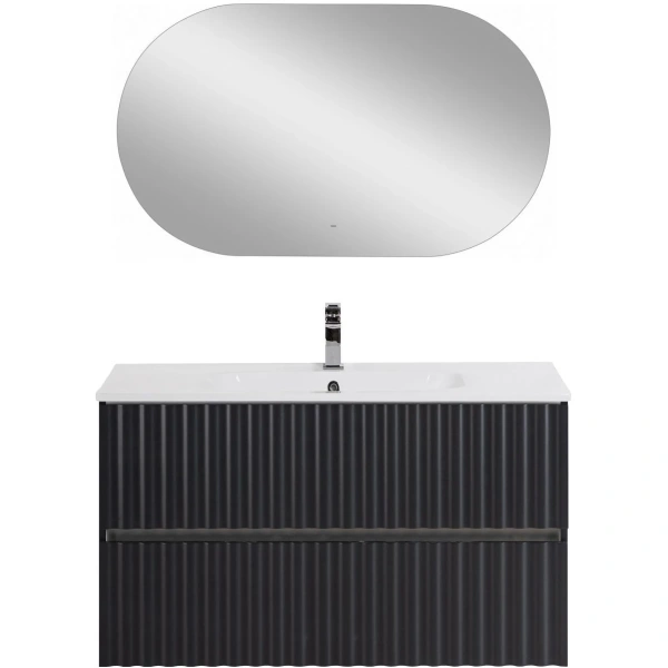 База под раковину Art&Max Еlegant AM-ELEGANT-1000-2C-SO-GM-LED Серый матовый