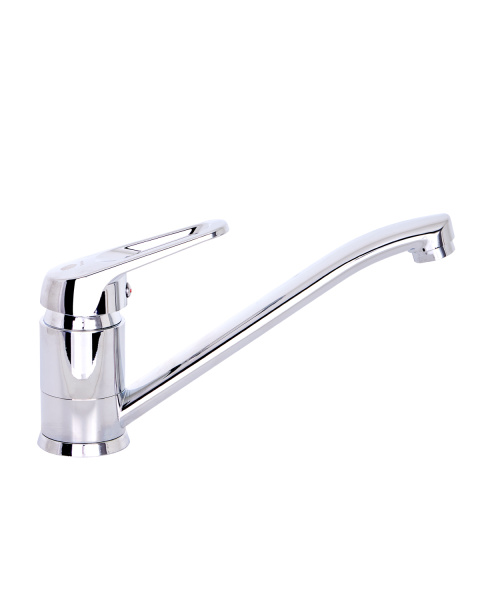 Смеситель для кухни однорычажный полимерный OneLife P11-000cr хром