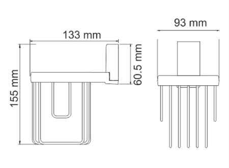 Держатель освежителя WasserKRAFT Abens K-3245