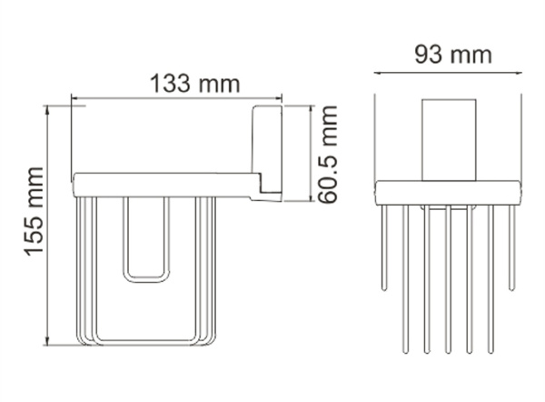 Держатель освежителя WasserKRAFT Abens K-3245