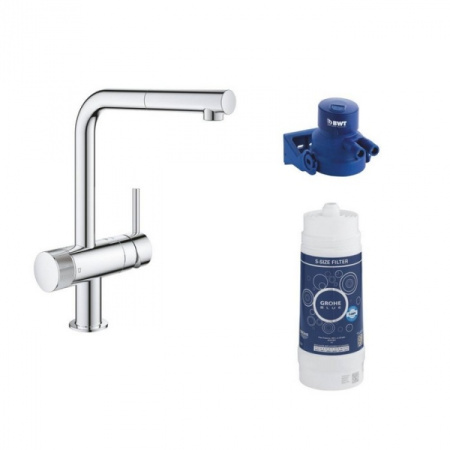 Смеситель для кухни Grohe Blue Pure Minta c фильтром 119706  хром