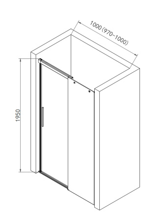 Душевая дверь AQUAme AQM4803-10