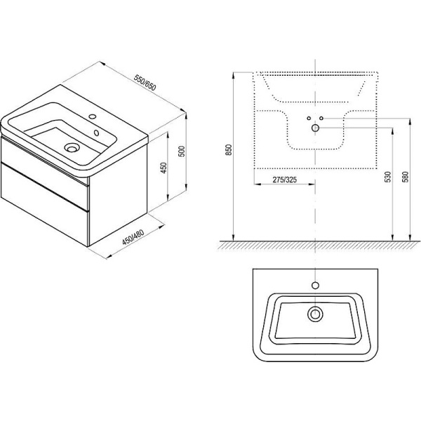 Тумба под раковину Ravak SD 10° II 65 X000001286