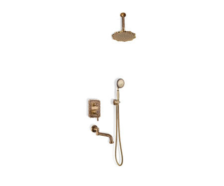 Комплект для душа с изливом Bronze de Luxe WINDSOR 10137/1F